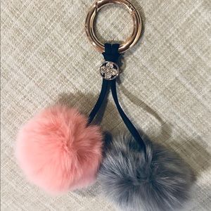 Gorgeous 2 Colors Pom Keychain